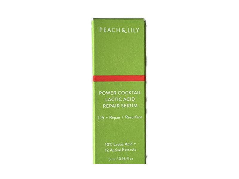 Peach & Lily Power Cocktail Lactic Acid Repair Serum, 0.16 fl oz/5 mL