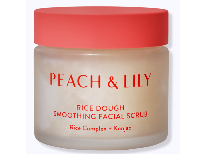Peach & Lily Rich Dough Smoothing Facial Scrub, Rice Complex + Konjac, 2.82 oz/80 g