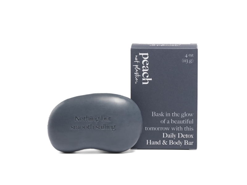Peach Not Plastic Hand & Body Bar, Daily Detox, 4 oz/113 g