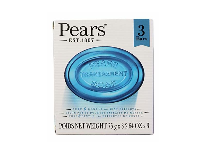 Pears Soap, Mint Extract, 32.64 oz/75 g
