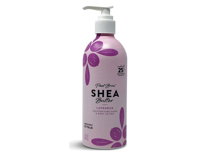 Peet Bros Shea Butter Body Lotion, Lavender, 10 fl oz