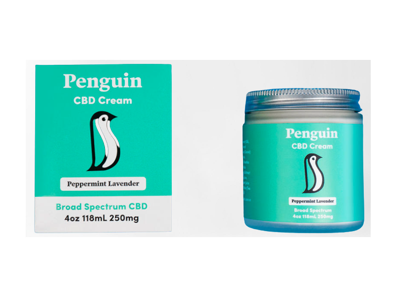 Penguin CBD Cream, Peppermint Lavender, 4 oz/118 mL