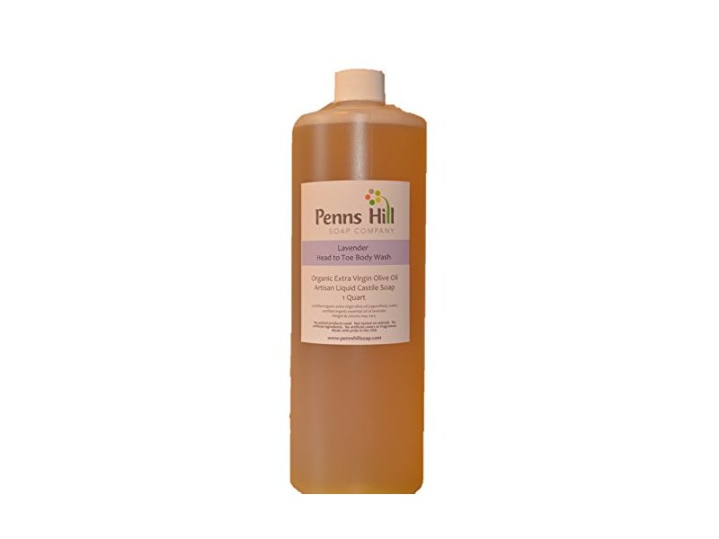 Penns Hill Organic Extra Virgin Olive Liquid Castile Soap, Lavender, 8 fl oz