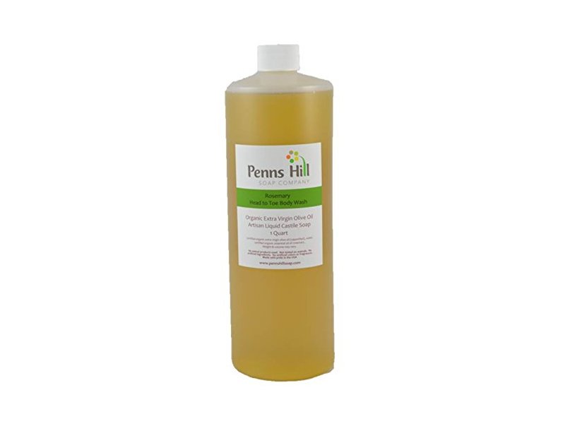 Penns Hill Organic Extra Virgin Olive Oil Liquid Castile Soap, Rosemary, 8 fl oz