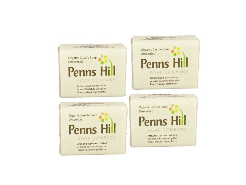 Penns Hill Organic Olive Oil Bar Soap, Unscented, 5 oz