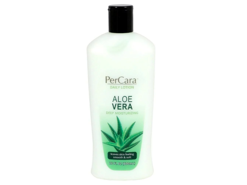 Percara Deep Moisturizing Daily Lotion, Aloe Vera, 20 fl oz/600 mL
