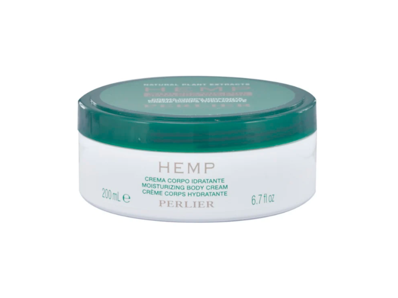 Perlier Hemp Moisturizing Body Cream, 6.7 fl oz/200 mL