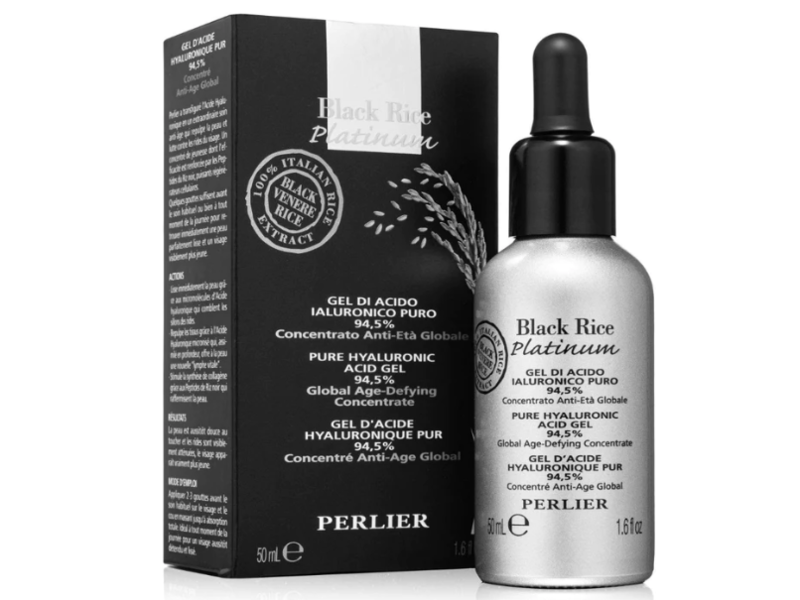Perlier Hyaluronic Acid Gel, Black Rice Platinum, 1.6 fl oz/50 mL