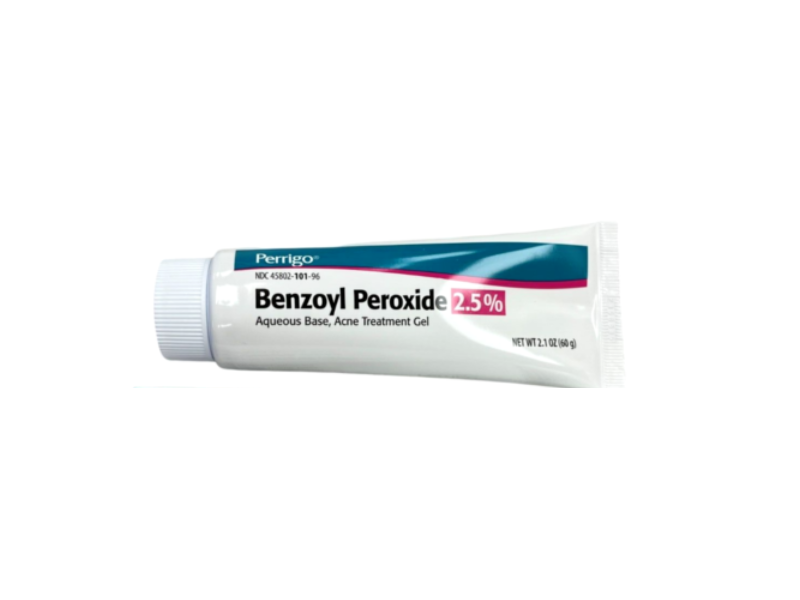 Perrigo Acne Treatment Gel, Benzoyl Peroxide 2.5 %, 2.1 oz/60 g