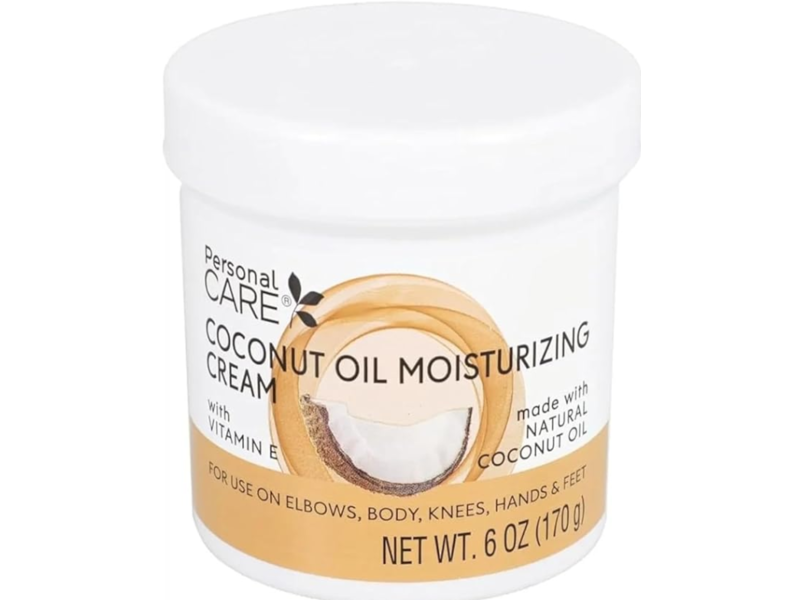 Personal Care Coconut Oil Moisturizing Cream, Vitamin E, 6 oz/170 g