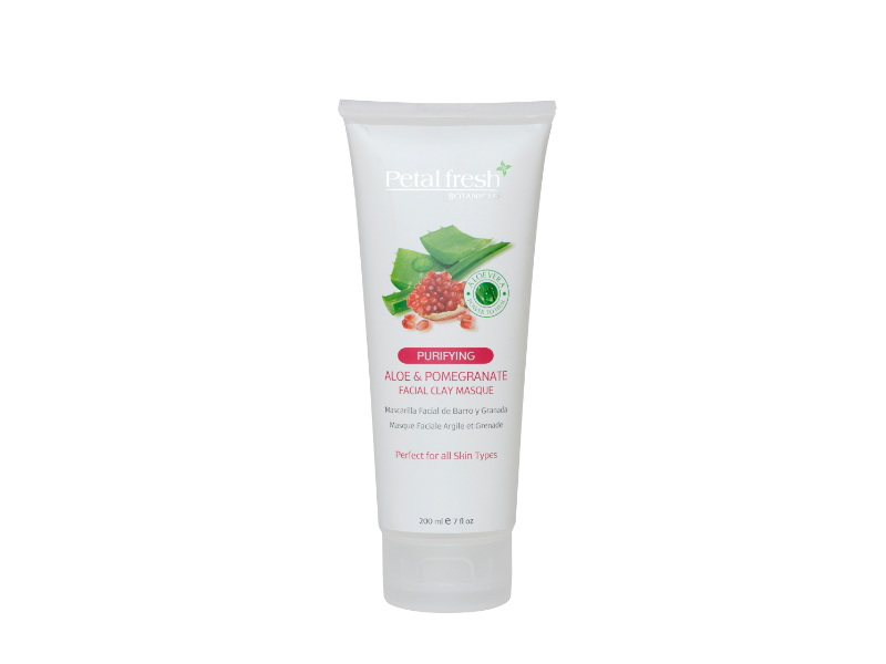 Petal Fresh Purifying Facial Clay Masque, Aloe & Pomegranate, 7 fl oz/200 mL