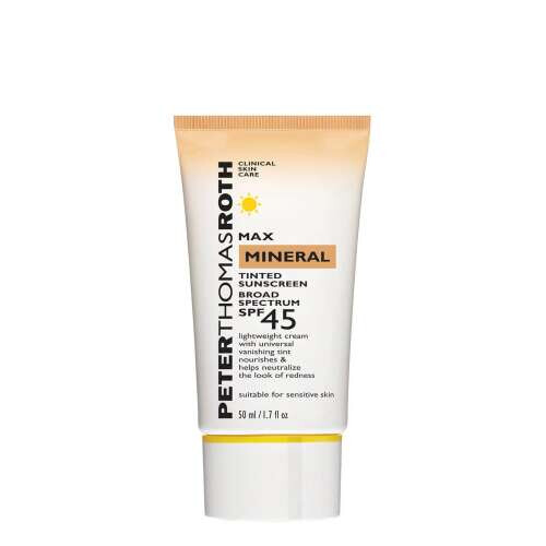 Max Mineral Tinted Sunscreen Broad Spectrum SPF 45 UVAUVB Protective Lotion