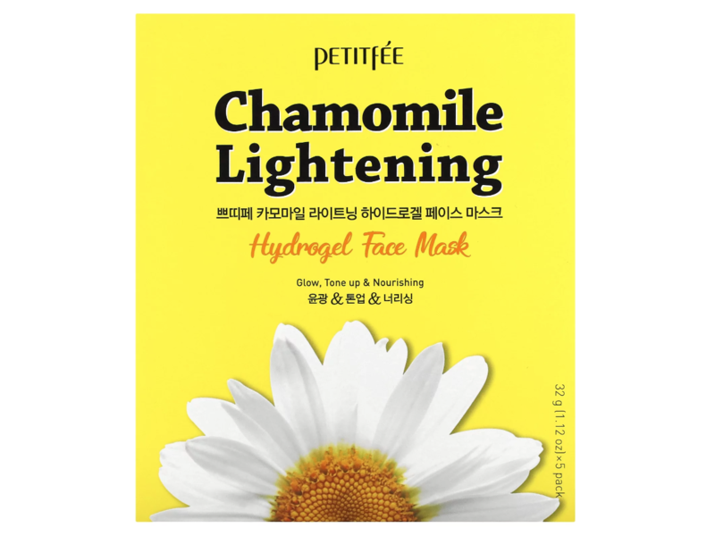 Petitfee Chamomile Lightening Hydrogel Face Mask, 1.12 oz/32 g