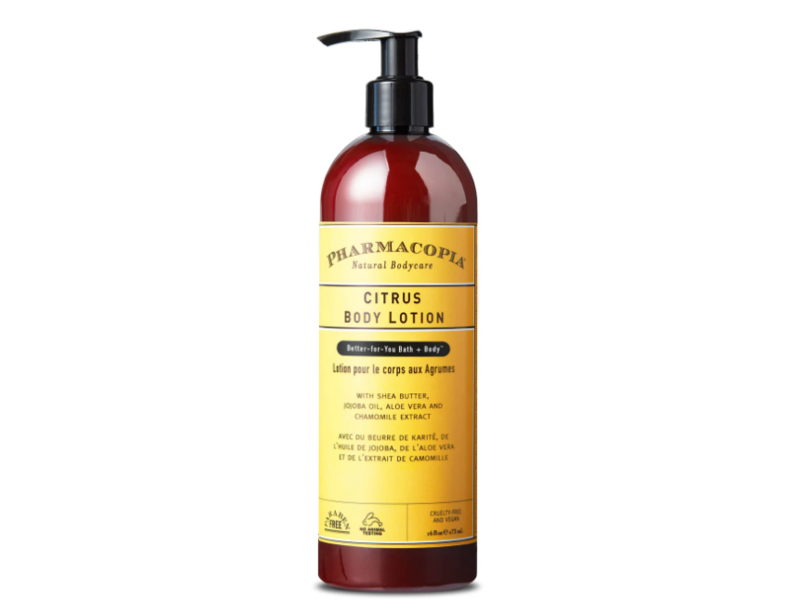 Pharmacopia Citrus Body Lotion, Shea Butter + Jojoba Oil + Aloe Vera & Chamomile Extract, 16 oz