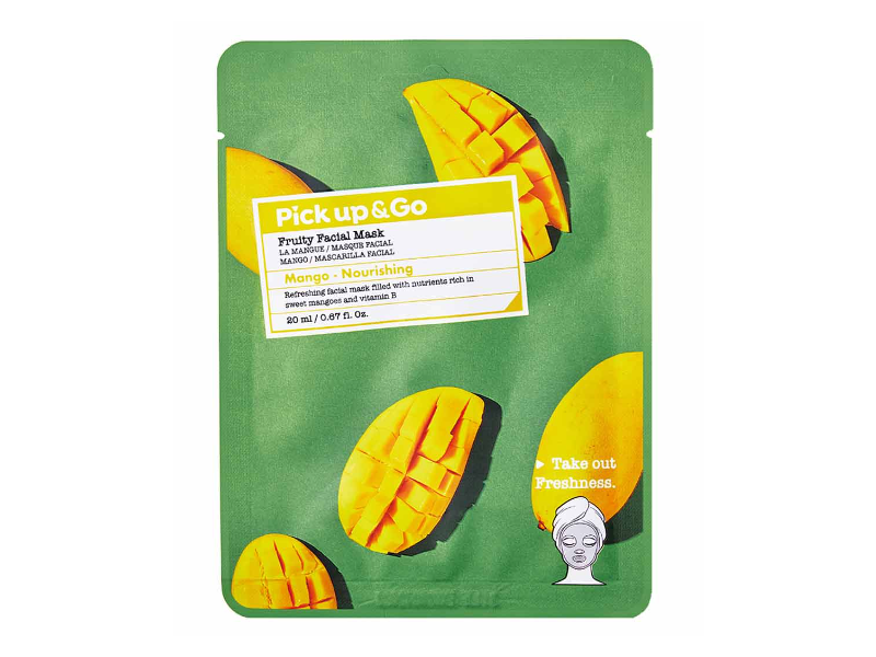 Pick Up & GO Fruity Facial Mask, Mango Nourishing, 0.67 fl oz/20 mL