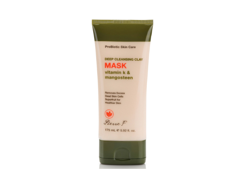 Pierre F Probiotic Deep Cleansing Clay Mask, Vitamin K & Mangosteen, 5.92 fl oz/175 mL