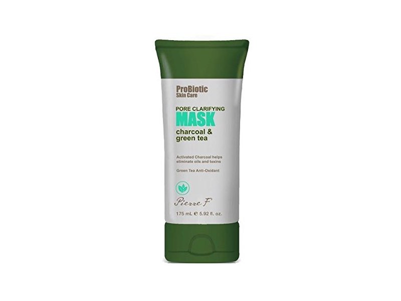 Pierre F Probiotic Pore Clarifying Mask Charcoal and Green Tea, 5.92 Fluid Ounce