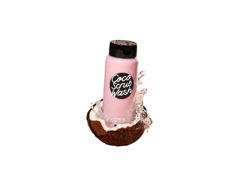Pink Coco Scrub Wash, Coconut Oil