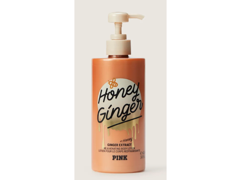 Pink Rejuvenating Body Lotion, Honey & Ginger, 14 fl oz/414 mL