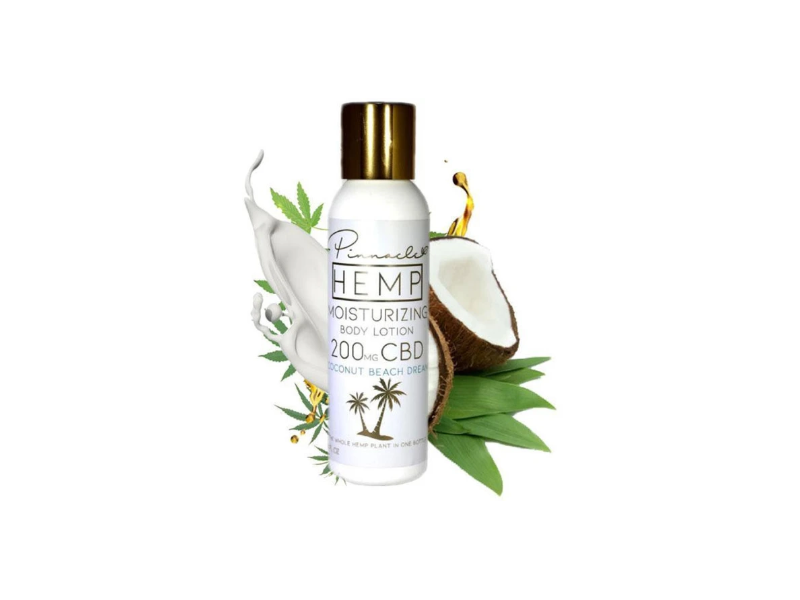 Pinnacle Hemp Moisturizing Body Lotion, Coconut Beach Dream, 4 oz