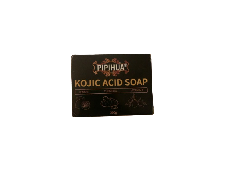 Pipihua Kojic Acid Soap, Lemon + Turmeric & Vitamin E, 200 g, Pack Of 2