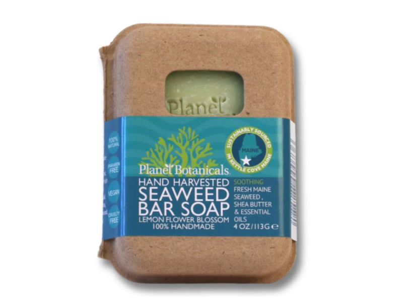 Planet Botanicals Hand Harvested Seaweed Bar Soap, Lemon Flower Blossom, 4 oz/113 g