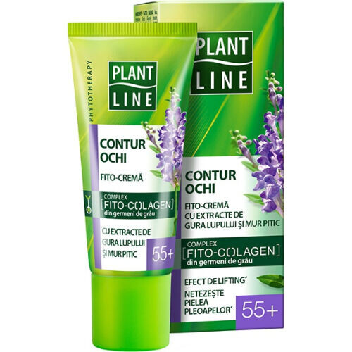 Crema Contur Pentru Ochi Cu Extract De Mur Pitic Plant Line, 55+