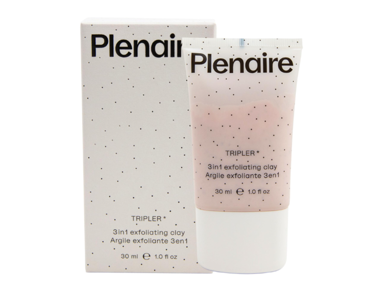Plenaire Tripler 3-In-1 Exfoliating Clay, 1 fl oz/30 mL