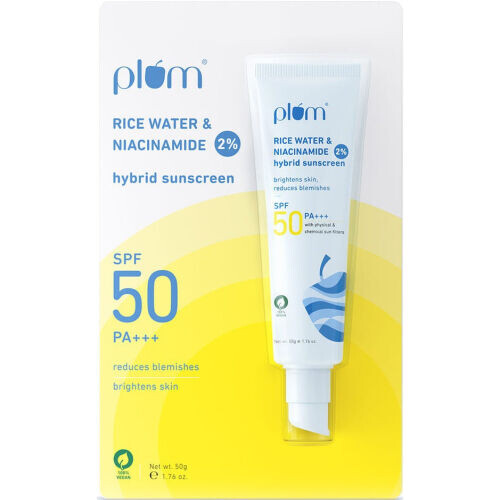 2% Niacinamide & Rice Water SPF 50 PA+++ Hybrid Sunscreen