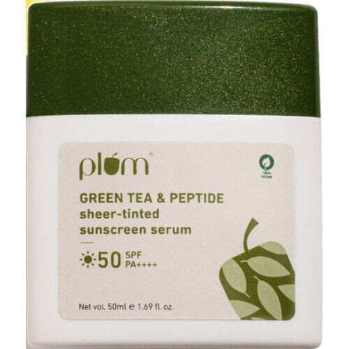 Green Tea & Peptide Sheer-tinted Sunscreen Serum With SPF 50 & PA++++ |