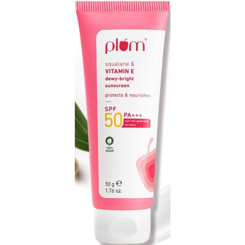 Squalane & Vitamin E SPF 50 PA+++ Dewy-bright Sunscreen Plum Goodness