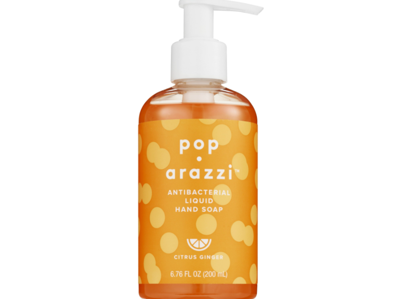 Pop Arazzi Antibacterial Liquid Hand Soap, Citrus Ginger, 6.76 fl oz/200 mL