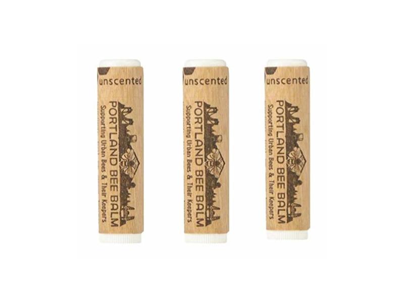 Portland Bee Balm Unscented Balm, 3 Tube Pack