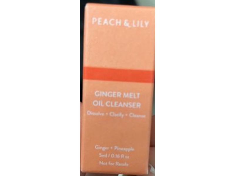 Prach & Lily Ginger Melt Oil Cleanser, Ginger + Pineapple, 0.16 fl oz/5 mL