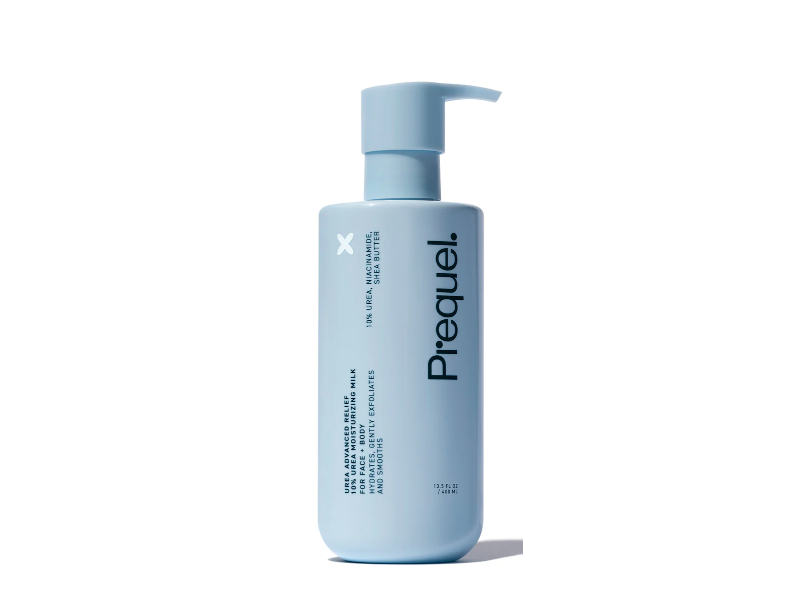 Prequel Urea Advance Relife Moisturizing Milk, 10 % Urea, Niacinamide, Shear Butter, 13.5 fl oz/400 mL