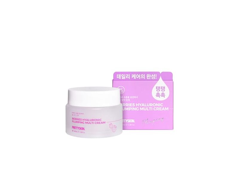 PrettySkin Berries Hyaluronic Plumping Multi Cream, 3.38 fl oz/100 mL