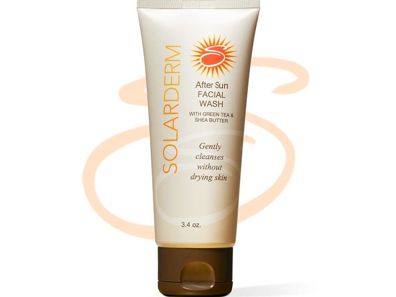 Solarderm After Sun Facial Wash with Green Tea & Shea Butter, 3.4 oz
