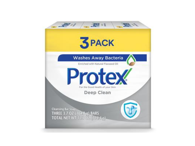 Protex Cleansing Bar Soap, Deep Clean, 3.7 oz/104.8 g, 3 Count