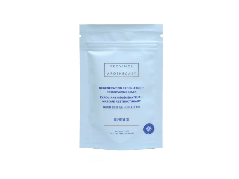 Province Apothecary Regenerating Exfoliator + Resurfacing Mask, Lavender & Green Tea, 2 oz/60 g