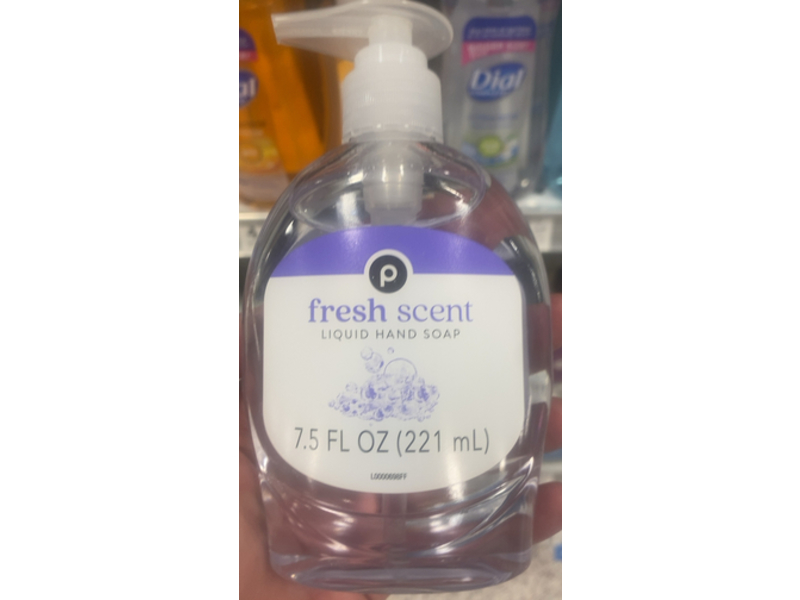 Publix Liquid Hand Soap, Fresh Scent, 7.5 fl oz/221 mL