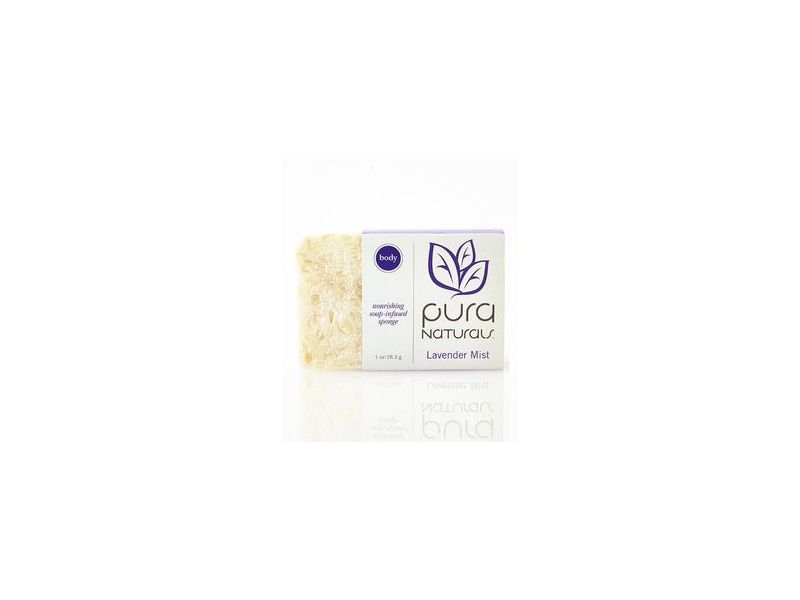 Pura Naturals Exfoliating Soap-Infused Bar, Lavender Mist, 1 oz