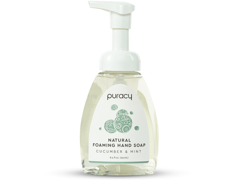 Puracy Natural Foaming Hand Soap, Cucumber & Mint, 8.5 fl oz (251 mL)