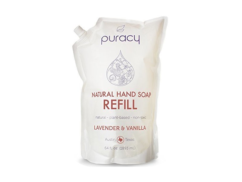 Puracy Natural Liquid Hand Soap Refill, Lavender & Vanilla, 64 fl oz