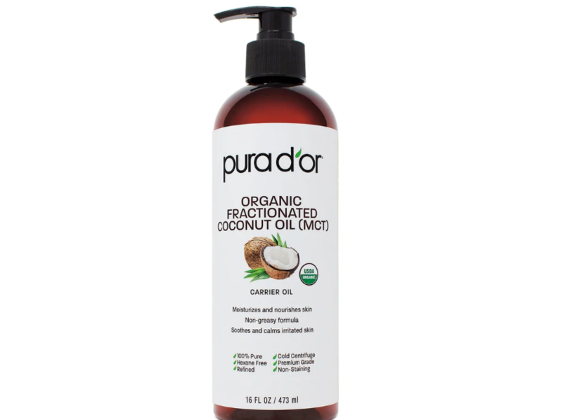 Purad'or Organic Fractionated Coconut Oil, 16 fl oz/473 mL