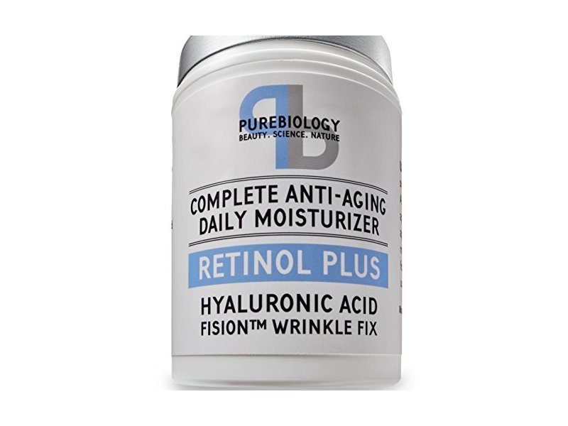 Pure Biology Retinol + Complete Anti-Aging Daily Moisturizer with Hyaluronic Acid Fision Wrinkle Fix