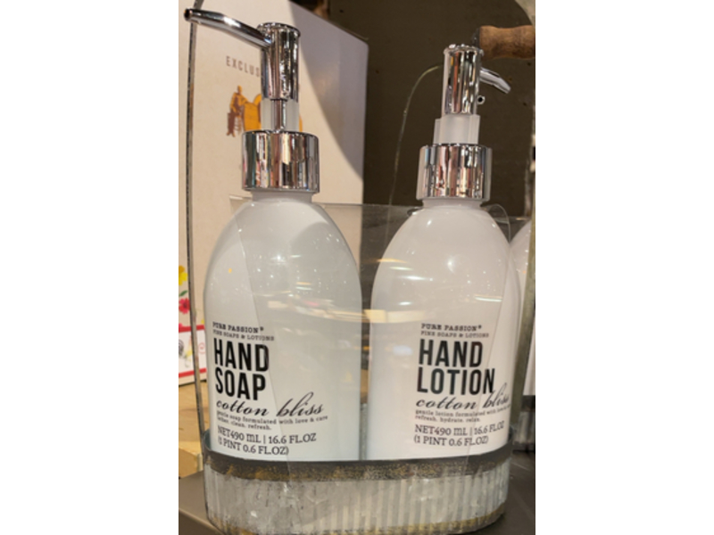 Pure Passion Hand Soap + Lotion, Cotton Bliss, 16.6 fl oz/490 mL