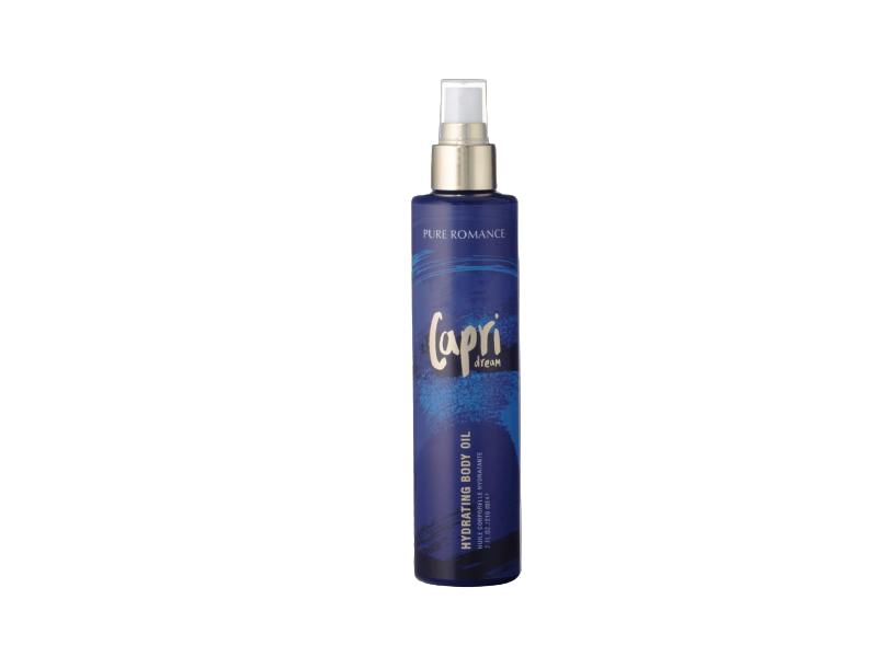 Pure Romance Capri Dream Hydrating Body Oil, Island Flowers & Agave Nectar, 7 fl oz/210 mL