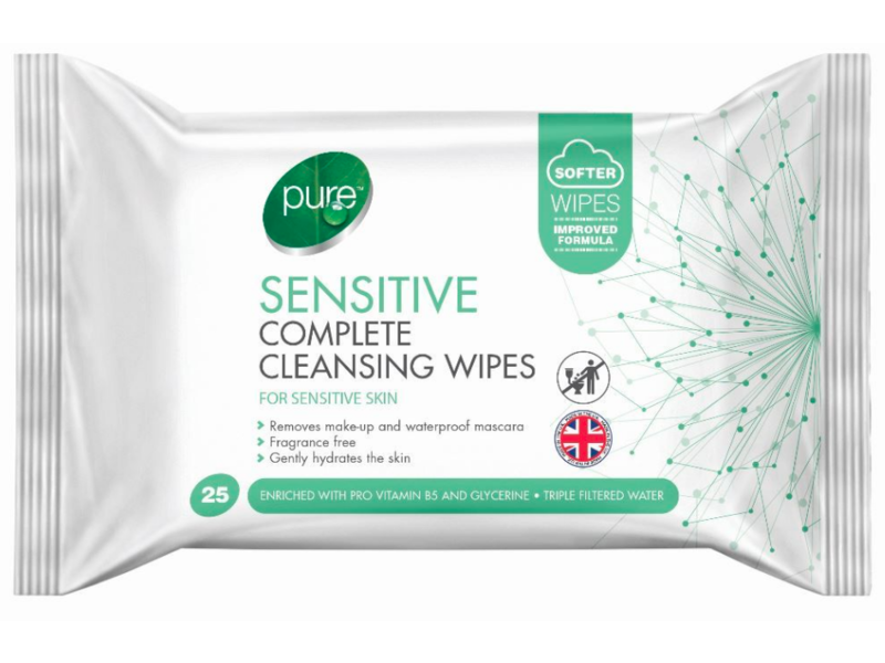 Pure Sensitive Complete Cleansing Wipes, Sensitive, 25 Ct