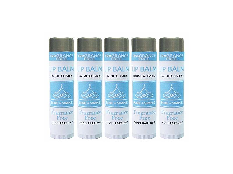 PURE + SIMPLE Fragrance Free Lip Balm Collection, Unscented