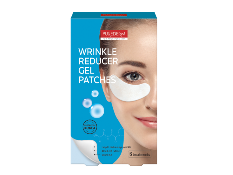 Purederm Wrinkle Reducer Gel Patches, 6 Count